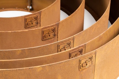 G21 Zahradní obrubník 80 x 20 cm, kruhový, Corten