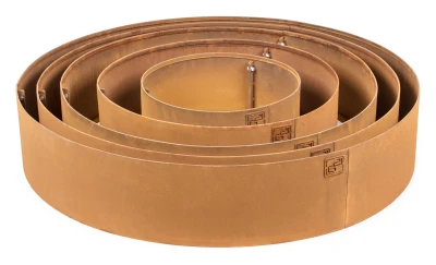 G21 Zahradní obrubník 90 x 20 cm, kruhový, Corten