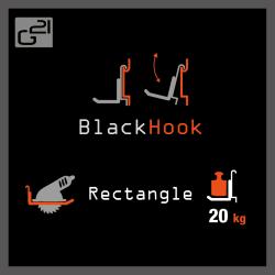 G21 Závěsný systém BlackHook Rectangle 9 x 10 x 24 cm