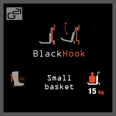 G21 Závěsný systém BlackHook small basket 30 x 22 x 23 cm