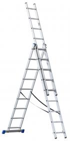 G21 Žebřík třídílný 5,9m, 3x9 příček