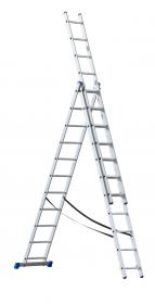 G21 Žebřík třídílný 7,6m 3x11 příček