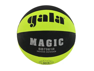 GALA Magic neonově žluto-černý basketbalový míč vel. 7