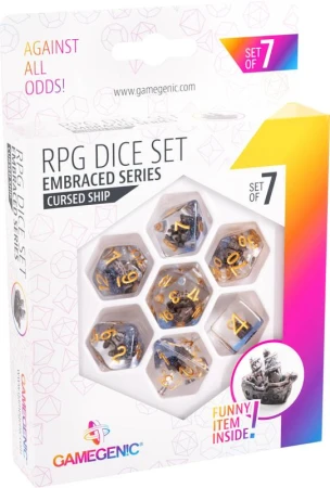 Gamegenic RPG Herní kostky vícestěnné Embraced Series Cursed Ship set 7ks Gamegenic RPG Herní kostky vícestěnné Embraced Series Cursed Ship set 7ks