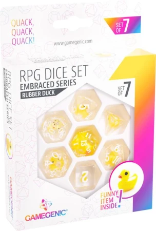 Gamegenic RPG Herní kostky vícestěnné Embraced Series Rubber Duck set 7ks Gamegenic RPG Herní kostky vícestěnné Embraced Series Rubber Duck set 7ks