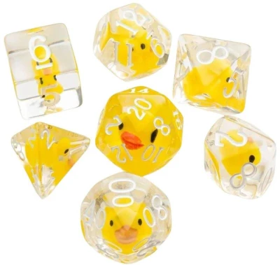 Gamegenic RPG Herní kostky vícestěnné Embraced Series Rubber Duck set 7ks