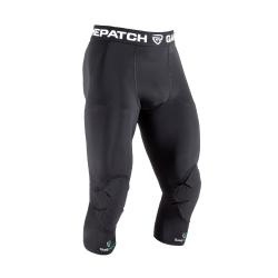 GAMEPATCH 3/4 TIGHTS WITH KNEE PADDING black kompresné nohavice s chráničmi kolien