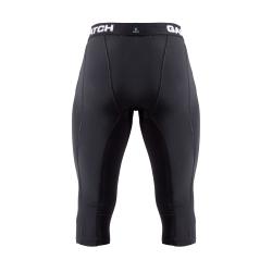 GAMEPATCH 3/4 TIGHTS WITH KNEE PADDING black kompresné nohavice s chráničmi kolien