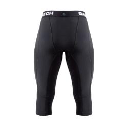 GAMEPATCH 3/4 TIGHTS WITH KNEE PADDING black kompresní kalhoty s chrániči kolen POUZE XXL - Černá (VÝPRODEJ)