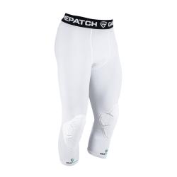 GAMEPATCH 3/4 TIGHTS S CHRÁNIČMI NA KOLENÁ white kompresné nohavice s chráničmi kolien