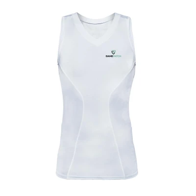 GAMEPATCH COMPRESSION SHIRT SLEEVELESS WHITE GAMEPATCH COMPRESSION SHIRT SLEEVELESS WHITE
