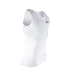GAMEPATCH COMPRESSION SHIRT SLEEVELESS WHITE