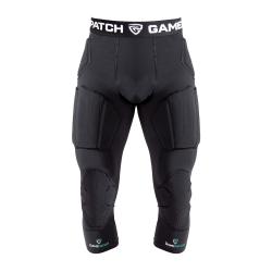 GAMEPATCH PADDED 3/4 TIGHTS WITH FULL PROTECTION BLACK GAMEPATCH PADDED 3/4 TIGHTS WITH FULL PROTECTION BLACK