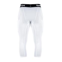 GAMEPATCH PADDED 3/4 TIGHTS WITH FULL PROTECTION WHITE