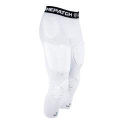 GAMEPATCH PADDED 3/4 TIGHTS S PLNOU OCHRANOU BIELA