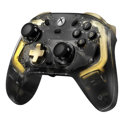 GameSir K1 Flux průhledný černý se zlatými detaily drátový ovladač