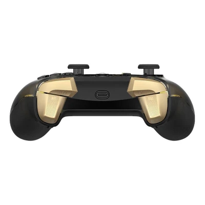 GameSir K1 Flux průhledný černý se zlatými detaily drátový ovladač