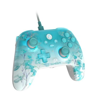 GameSir T7 Pro Floral tyrkysový kabelový ovladač pro Xbox/PC