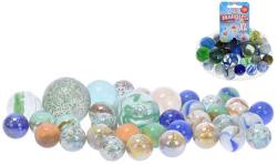 Gametime skleněné kuličky skleněnky 1000g různé barvy a velikosti