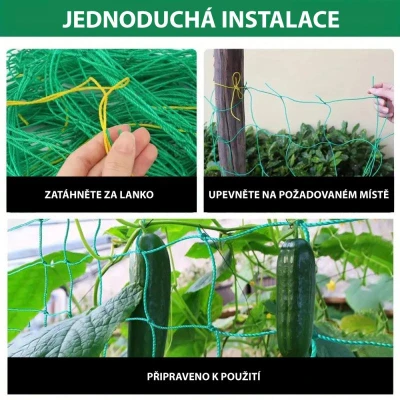 Garden King Opěrná síť pro popínavé rostliny 1,8 x 1,8 m