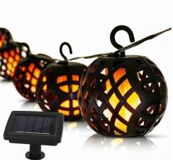 Garden King Solární světelný LED řetěz, 6 luceren, teplá bílá SL-1013 Garden King Solární světelný LED řetěz, 6 luceren, teplá bílá SL-1013