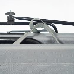 Garden King Zahradní lehátko se stříškou šedá