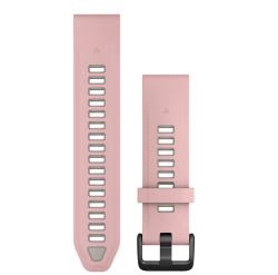 Garmin Remienok QuickFit 20 pre fenix 5S/6S/7S/8S, Dust Rose/Fog Gray Silikón