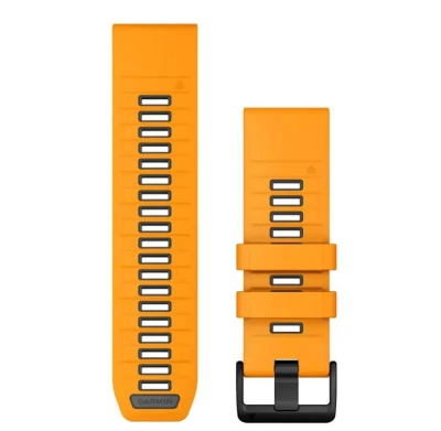 Garmin Řemínek QuickFit 26, silikonový, Spark Orange/Graphite