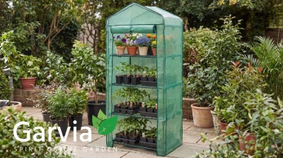 Garvia Fóliovník ANETO rolovací stěna 4 patra vyztužená fólie 69x49x158cm PE