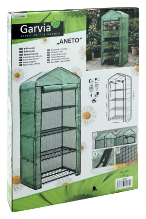Garvia Fóliovník ANETO rolovací stěna 4 patra vyztužená fólie 69x49x158cm PE