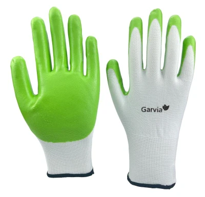 Garvia Rukavice zahradní vel. 8 NITRILE green