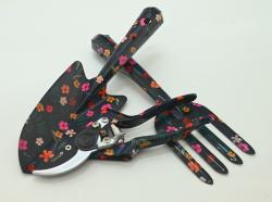 Garvia Sada zahradního nářadí 3ks Dark Flowers