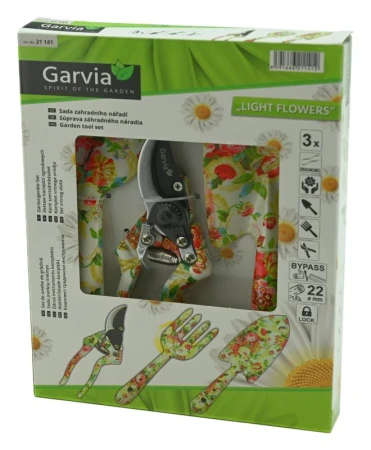 Garvia Sada záhradného náradia 3ks Light Flowers