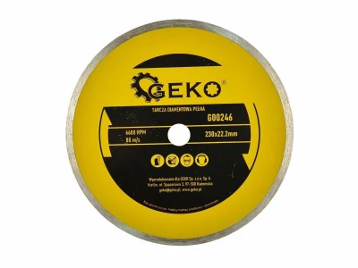 GEKO Diamantový kotouč s kontinuálním ráfkem, 230 x 22,23 mm GEKO Diamantový kotouč s kontinuálním ráfkem, 230 x 22,23 mm