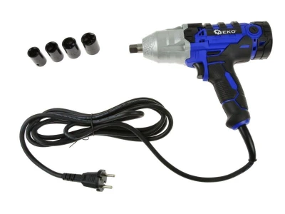 GEKO Elektrický rázový utahovák 1/2[34] 720 Nm, 450W, s příslušenstvím