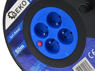 GEKO Kabel prodlužovací 3x1.5mm2, buben, 50m