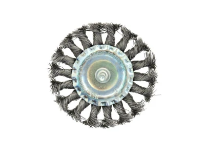 GEKO Kartáč okružní copánkový, 100mm, vlnitý drát S 0,5mm, stopka 6mm GEKO Kartáč okružní copánkový, 100mm, vlnitý drát S 0,5mm, stopka 6mm