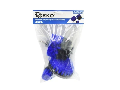 GEKO Kartáče sada 3ks, 1/4[34] nástavec