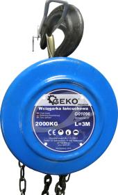GEKO Kladkostroj řetězový 2000kg GEKO Kladkostroj řetězový 2000kg