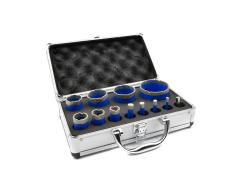 GEKO Korunkový vrták diamantový, sada 12ks, 6-68mm GEKO Korunkový vrták diamantový, sada 12ks, 6-68mm