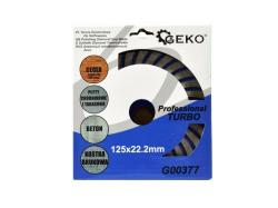 GEKO Kotouč diamantový hrnkový brusný turbo, 125x5x22,2mm