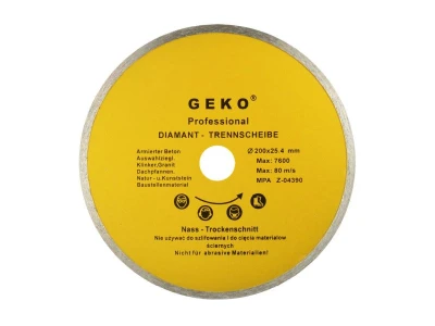 GEKO Kotouč diamantový řezný celoobvodový, 200x8x25,4mm