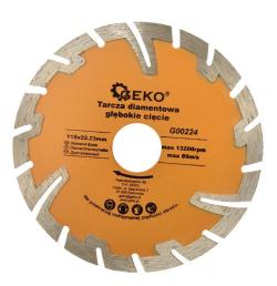 GEKO Kotouč diamantový řezný segmentový, 115x8x22,2mm GEKO Kotouč diamantový řezný segmentový, 115x8x22,2mm