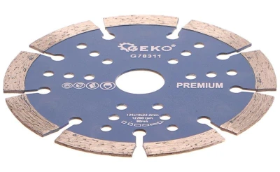 GEKO Kotouč diamantový řezný segmentový, 125x10x22mm