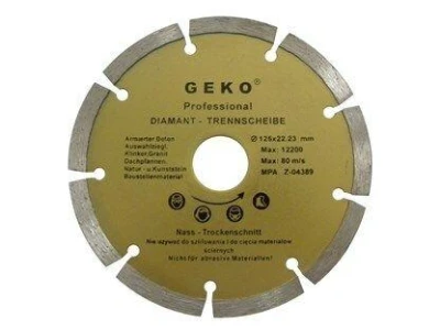 GEKO Kotouč diamantový řezný segmentový, 125x8x22,2mm