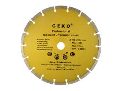 GEKO Kotouč diamantový řezný segmentový, 230x8x22mm