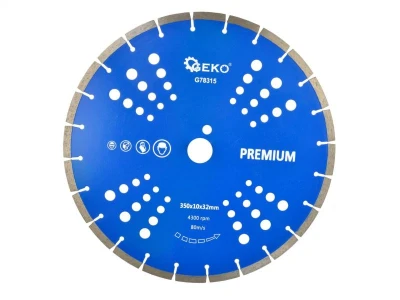 GEKO Kotouč diamantový řezný segmentový, 350x10x32mm