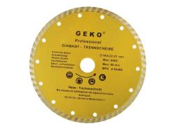 GEKO Kotouč diamantový řezný, TURBO, 180x8x22mm