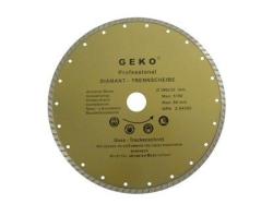 GEKO Kotouč diamantový řezný, TURBO, 230x8x22mm