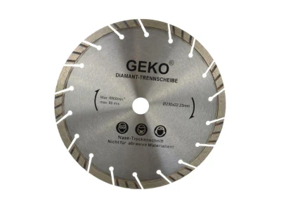 GEKO Kotouč diamantový řezný turbo-segmentový, 230x10x22mm GEKO Kotouč diamantový řezný turbo-segmentový, 230x10x22mm